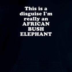 This Is A Disguise I'm Really An African Bush Elephant Funny Animal Hooded Pullover 18413062