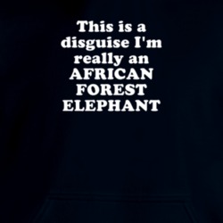 This Is A Disguise I'm Really An African Forest Elephant Funny Animal Hooded Pullover 18413067