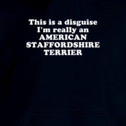This Is A Disguise I'm Really An American Staffordshire Terrier Funny Animal Hooded Pullover 18413115