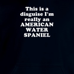 This Is A Disguise I'm Really An American Water Spaniel Funny Animal Hooded Pullover 18413117