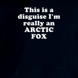 This Is A Disguise I'm Really An Arctic Fox Funny Animal Hooded Pullover 18413135