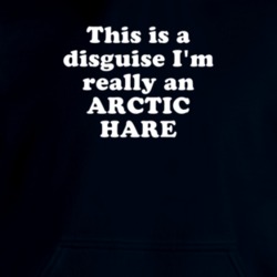 This Is A Disguise I'm Really An Arctic Hare Funny Animal Hooded Pullover 18413137