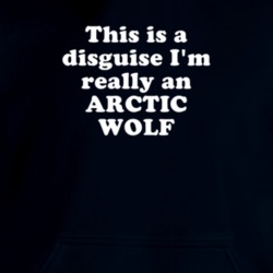 This Is A Disguise I'm Really An Arctic Wolf Funny Animal Hooded Pullover 18413140