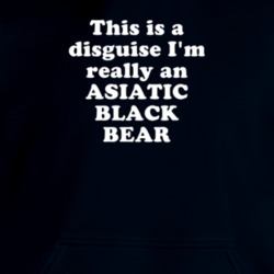 This Is A Disguise I'm Really An Asiatic Black Bear Funny Animal Hooded Pullover 18413152