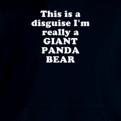 This Is A Disguise I'm Really A Giant Panda Bear Funny Animal Hooded Pullover 18413436