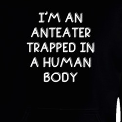 I'm An Anteater Trapped In A Human Body Funny Zoo Animal Hooded Pullover 18431264