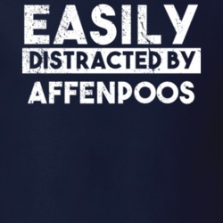 Easily Distracted By Affenpoos Animal Lover Funny T Shirt 26758911