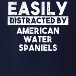 Easily Distracted By American Water Spaniels Animal Lover Funny T Shirt 26759190