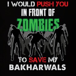I Would Push You In Front Of Zombies To Save My Bakharwals Funny Animal T Shirt 26784813
