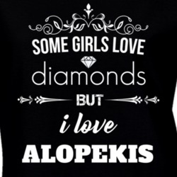 Some Girls Love Diamonds But I Love Alopekis Funny Animal Lover T Shirt 27067148