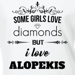 Some Girls Love Diamonds But I Love Alopekis Funny Animal Lover T Shirt 27067258