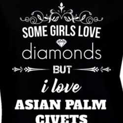 Some Girls Love Diamonds But I Love Asian Palm Civets Funny Animal Lover T Shirt 27067346