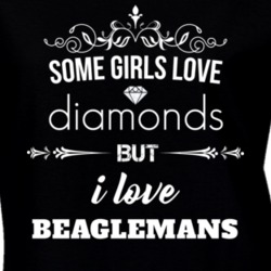 Some Girls Love Diamonds But I Love Beaglemans Funny Animal Lover T Shirt 27067659