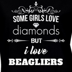 Some Girls Love Diamonds But I Love Beagliers Funny Animal Lover T Shirt 27067673