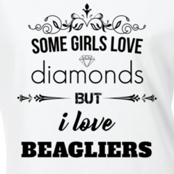 Some Girls Love Diamonds But I Love Beagliers Funny Animal Lover T Shirt 27067767