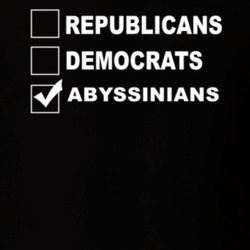 Republicans Democrats Abyssinians Funny Animal Lovers T Shirt 36221523