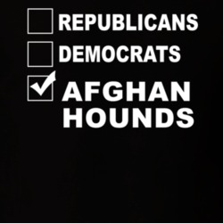 Republicans Democrats Afghan Hounds Funny Animal Lovers T Shirt 36221532