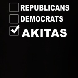 Republicans Democrats Akitas Funny Animal Lovers T Shirt 36221568
