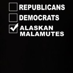 Republicans Democrats Alaskan Malamutes Funny Animal Lovers T Shirt 36221571