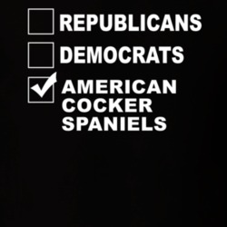 Republicans Democrats American Cocker Spaniels Funny Animal Lovers T Shirt 36221591