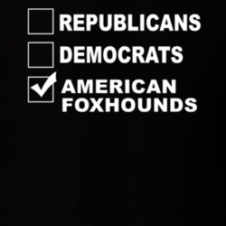 Republicans Democrats American Foxhounds Funny Animal Lovers T Shirt 36221597