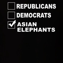 Republicans Democrats Asian Elephants Funny Animal Lovers T Shirt 36221633