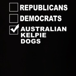 Republicans Democrats Australian Kelpie Dogs Funny Animal Lovers T Shirt 36221657