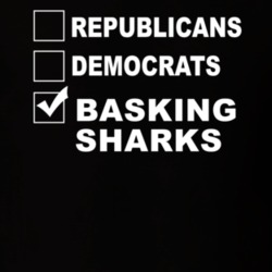 Republicans Democrats Basking Sharks Funny Animal Lovers T Shirt 36221702