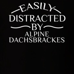 Easily Distracted By Alpine Dachsbrackes Funny Animal Lovers T Shirt 36293924