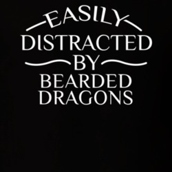 Easily Distracted By Bearded Dragons Funny Animal Lovers T Shirt 36293988