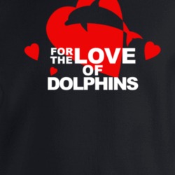 For The Love Of Dolphins Cute Animal Lovers Crewneck Sweatshirt 36421922