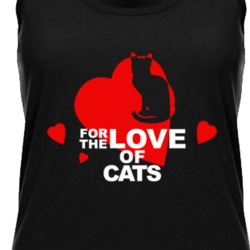 For The Love Of Cats Cute Animal Lovers Womens Tanktop 36421929