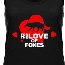 For The Love Of Foxes Cute Animal Lovers Womens Tanktop 36421949