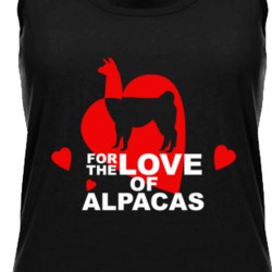 For The Love Of Alpacas Cute Animal Lovers Womens Tanktop 36421990