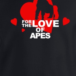 For The Love Of Apes Cute Animal Lovers Crewneck Sweatshirt 36422007