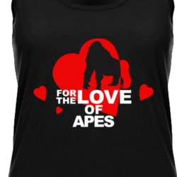 For The Love Of Apes Cute Animal Lovers Womens Tanktop 36422018