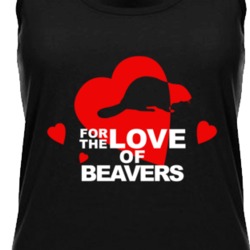 For The Love Of Beavers Cute Animal Lovers Womens Tanktop 36422021