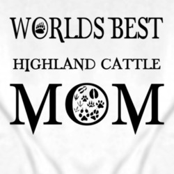 Highland Cattle Worlds Best Mom Animal T Shirt 3744852