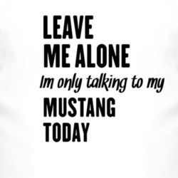Only Talking To My Mustang Today Funny Animal T Shirt 4228567
