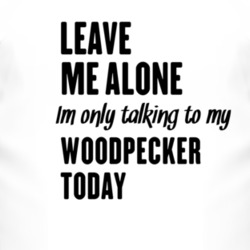 Only Talking To My Woodpecker Today Funny Animal T Shirt 4229150