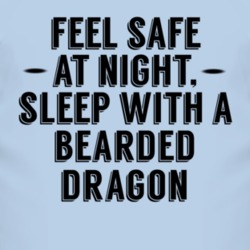 Feel Safe Sleep With A Bearded Dragon Funny Animal T Shirt 4237352