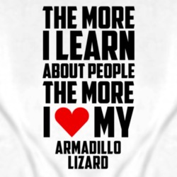 The More I Love My Armadillo Lizard Funny Animal T Shirt 4241366