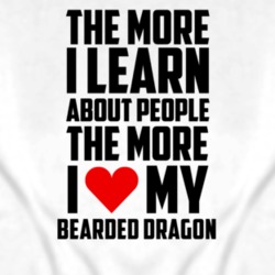 The More I Love My Bearded Dragon Funny Animal T Shirt 4241450