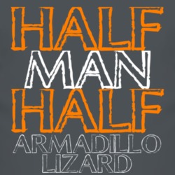Half Man Half Armadillo Lizard Funny Animal T Shirt 4449908