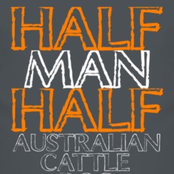 Half Man Half Australian Cattle Dog Funny Animal T Shirt 4449917