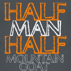 Half Man Half Mountain Goat Funny Animal T Shirt 4451397