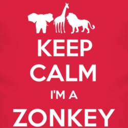 Keep Calm Im Zonkey Funny Zoo Animal T Shirt 4555615