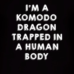 Komodo Dragon Trapped In A Human Body Animal T Shirt 4900578