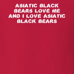 Asiatic Black Bears Love Me Animal Lover T Shirt 9625275