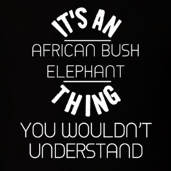 Its An African Bush Elephant Thing Funny Pupular Zoo Animal T Shirt 9628271